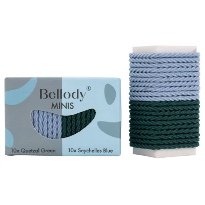 Afbeelding van Bellody Haargummie Mini Elastiek Groen en Blauw