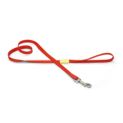 Afbeelding van Bz nylon hondenriem uni rood 120 cm x 15mm