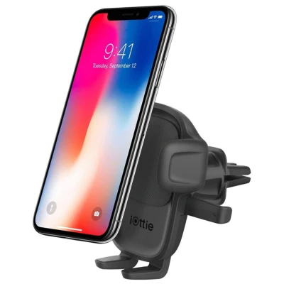 Afbeelding van iOttie Easy One Touch 5 Air Vent Mount Telefoonhouder auto Ventilatierooster Zwart Kunststof