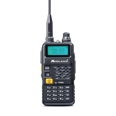Afbeelding van Midland CT590 S twee weg radio 128 kanalen VHF 114 146/ UHF 430 440 Zwart