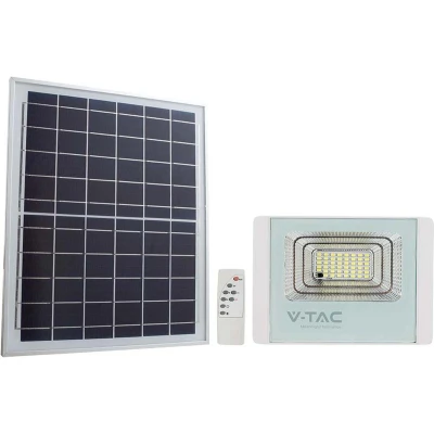 Afbeelding van V TAC VT 100W W Solar schijnwerpers IP65 Wit lichaam 2450 Lumen 4000K