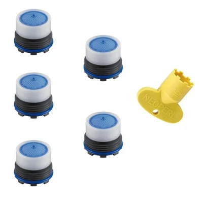 Afbeelding van Kit 5 stuks straalregelaar filter beluchter Cache Honeycomb TT/M 16,5 x 1 met sleutel NEOPERL