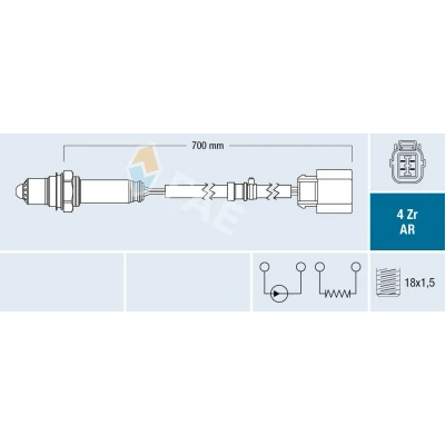 Afbeelding van FAE Lambda sonde 75609