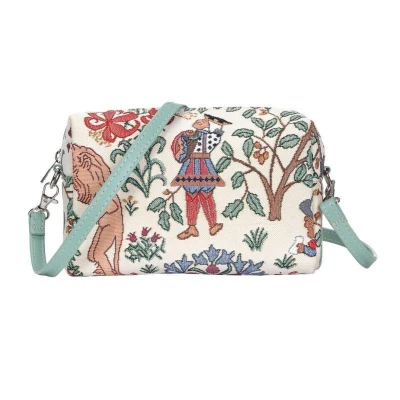 Afbeelding van Signare Mini tasje Alice in Wonderland Charles Voysey Schoudertas Gobelinstof