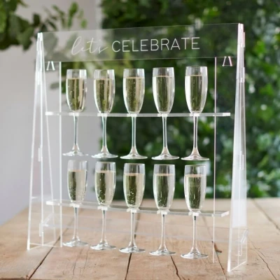 Afbeelding van Ginger Ray Let&#039;s Celebrate Acrylic Drink Stand A Touch Of Pampas