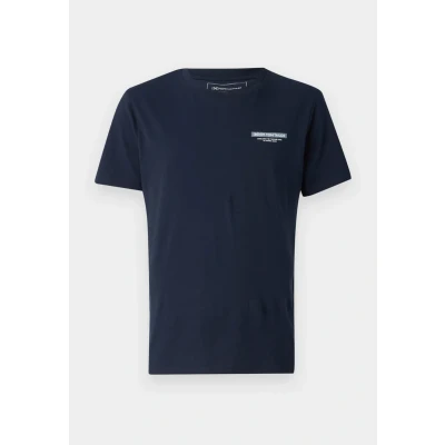 Afbeelding van TOM Tailor Denim Printed Tshirt print, Heren, Maat: XL, Nautical navy