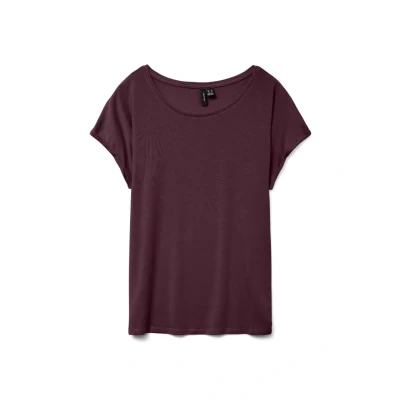 Afbeelding van Vero Moda Vmava Tshirt basic, Dames, Maat: XS, Winetasting