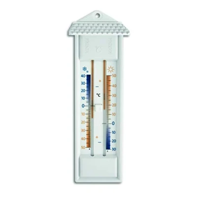 Afbeelding van TFA Maxima Minima Wit/Oranje/Blauw analoge thermometer
