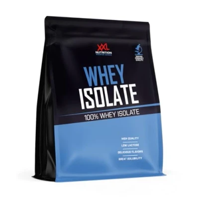 Afbeelding van XXL Nutrition Whey Isolaat Proteïne poeder, Eiwit Shakes, Protein Isolate Eiwitpoeder Aardbei Banaan 2500 gram