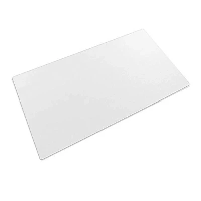 Afbeelding van Doorzichtige bureau onderlegger, 60 x 40 cm, groot, antislip, gestructureerd pvc, waterdicht, ronde randen, bureauonderlegger, tafelkleed, mat voor kantoor, thuis (60 cm cm)