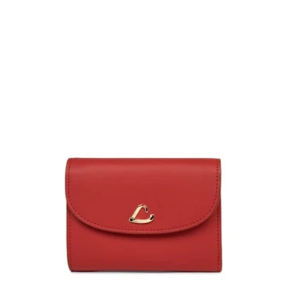 Afbeelding van Portemonnee Lancaster Paris City Philos leer Rood