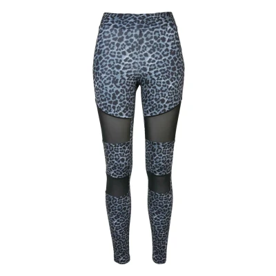 Afbeelding van Urban Classics TECH MESH AOP Legging, Dames, Maat: XL, Snowleo