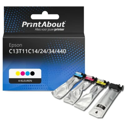 Afbeelding van Huismerk Epson C13T11C14/24/34/440 Inktcartridge 4 kleuren Multipack