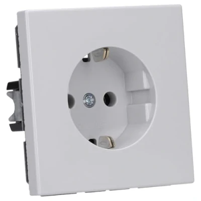 Afbeelding van Jung LS1520LG Wandcontactdoos met randaarde Inzetstuk 1 voudig Grijs