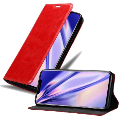 Afbeelding van Cadorabo Hoesje geschikt voor Huawei MATE 20 PRO in APPEL ROOD Beschermhoes Case magnetische sluiting Cover