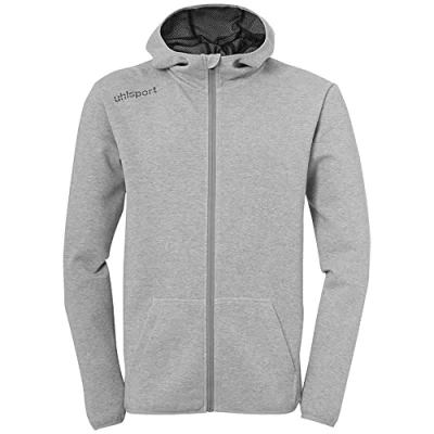 Afbeelding van Uhlsport Essential Sweater Met Kap Heren Donkergrijs Gemeleerd Maat: XL