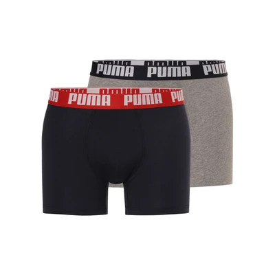 Afbeelding van Puma Herenslips 2P Men Everyday Basic Boxer Marine/Grijs katoen Medium Heren