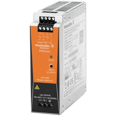 Afbeelding van Weidmüller PRO TOP3 240W 24V 10A Schakelnetvoeding 24 V/DC 10 A 240 W Inhoud: 1 stuk(s)