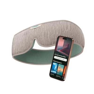 Afbeelding van HoomBand Ultimate Draadloze slaapkoptelefoon Bluetooth 5.0 100% verduisterend masker, geluidstherapie, hypnotische verhalen, meditatie, witte ruis, verstelbare hoofdband