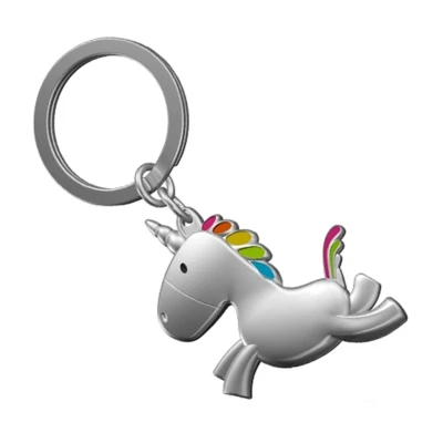 Afbeelding van Metalmorphose sleutelhanger unicorn chrome Fly