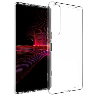 Afbeelding van Sony Xperia 1 IV Hoesje Siliconen en TPU (zacht) Accezz Softcase/Backcover Transparant Telefoonhoesje
