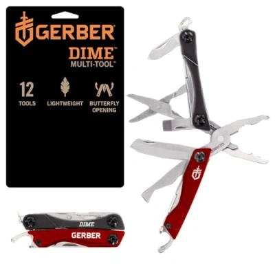 Afbeelding van Gerber Dime Mini multifunctionele tang, rood (Global Box), 31 003622