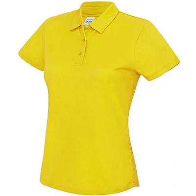 Afbeelding van Damespolo &#039;Contrast Cool&#039; korte mouwen Sun Yellow L