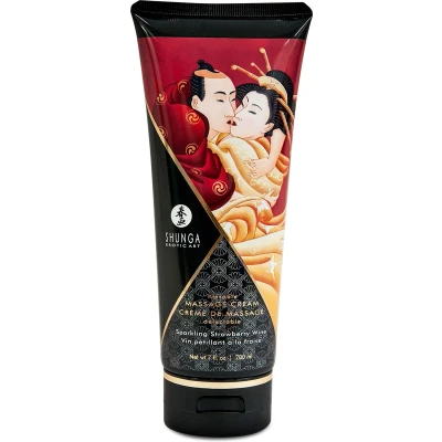 Afbeelding van Eetbare Massagecrème Aardbei