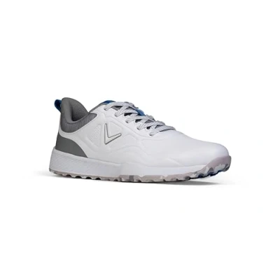 Afbeelding van Callaway Golf heren GTX golfschoen, wit/grijs/blauw, 7 UK, Wit Grijs Blauw, 39.5 EU