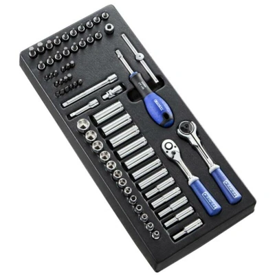 Afbeelding van EXPERT E030715 module met doppen en hulpstukken 1/4&quot; 67 delig