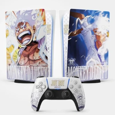 Afbeelding van PS5 Gear 5 sticker, Playstation Manga, console en controller, standaard digitale editie, Skin (1 controller)