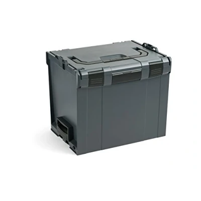 Afbeelding van Bosch Sortimo L BOXX 374 antraciet maat 4 professionele gereedschapskoffer innovatief transportsysteem gereedschapskist leeg kunststof ideale organizer box