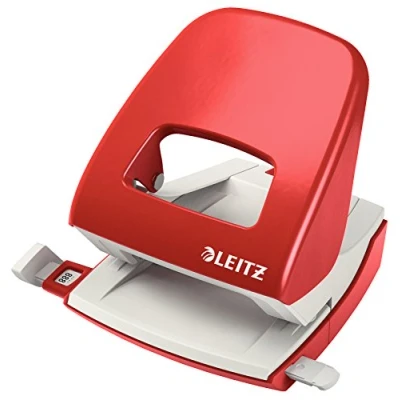 Afbeelding van Perforator Leitz 5008 Nexxt metaal 30 vel rood