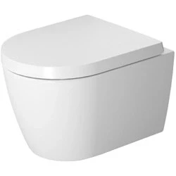 Afbeelding van Duravit Starck Me wandcloset diepspoel compact spoelrandloos met hygieneglaze 37x48cm 4.5L verdekte bevestiging mat wit