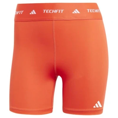 Afbeelding van adidas Performance Techfit Short Legging, Dames, Maat: Lx5&quot;, Bright red