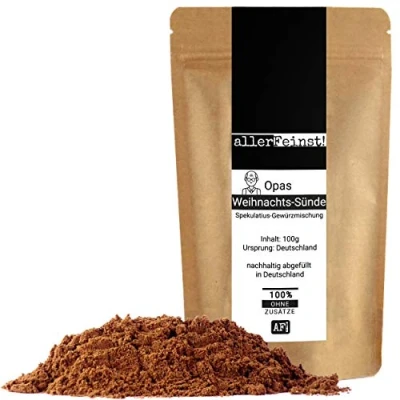 Afbeelding van allerFeinst! Opas kerstzonde speculatius kruidenmix voor speculatius, koekjes, wafels, sauzen, per stuk verpakt (1 x 100 g)