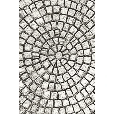 Afbeelding van Sizzix 3 D Texture Fades Embossing Folder Mosaic van Tim Holtz 666156