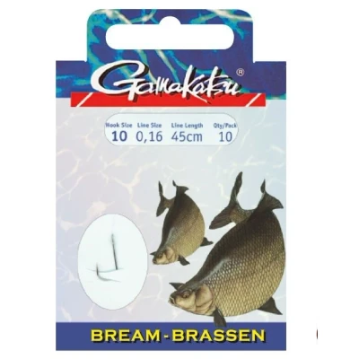 Afbeelding van Gamakatsu Bream LS 1310 Nickel 45cm 010 (0,16) (10 stuks) Witvis onderlijnen