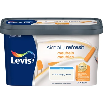 Afbeelding van Levis Simply Refresh Meubels Satin White 2L