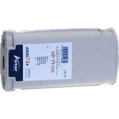 Afbeelding van AS60724 ASTAR HP 72 DNJ Inkt cyaan rebuilt Blister 130ml