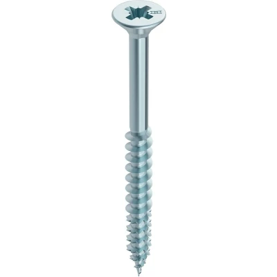 Afbeelding van HECO FIX Plus spaanplaatschroef 5x120mm platkop verzinkt deeldraad PZD 2 17623 (Per 100 stuks)