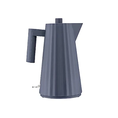 Afbeelding van Alessi Plissé MDL06 G/UK Elektrische waterkoker, design van thermoplastische hars, Engelse steker 2400 W, 170 ml, grijs