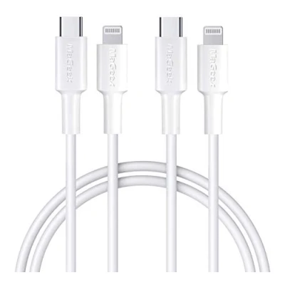 Afbeelding van MaGeek USB C naar Lightning kabel, Apple MFi gecertificeerd (1,0 m, Pakket van 2) iPhone 12 Oplader PD snellaadkabel voor 12/11/11 Pro/11 Pro Max/X/XS/XR/XS/8/8 Plus,ondersteund Power Delivery