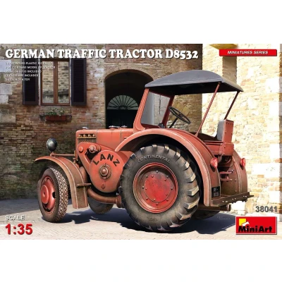 Afbeelding van 1:35 MiniArt 38041 German Traffic Tractor Lanz D8 Plastic Modelbouwpakket