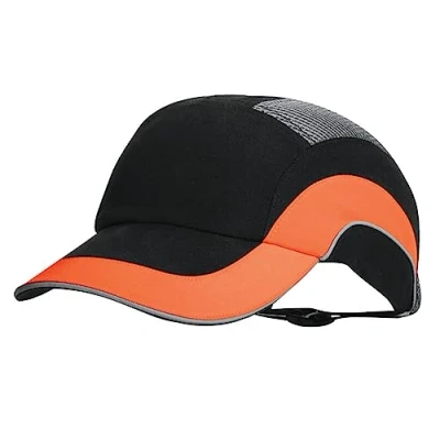 Afbeelding van JSP Aanzetkap, hardcap A1+, 7 cm lange klep, zwart/oranje (Hi Vis Orange (ABR000 00N 500)
