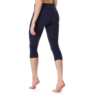 Afbeelding van Merry Style MS MS10 220 LE Dames 3/4 Leggings Sport Vrijetijdsbroek Capri Viscose Sporbroek Yogabroek Marine M