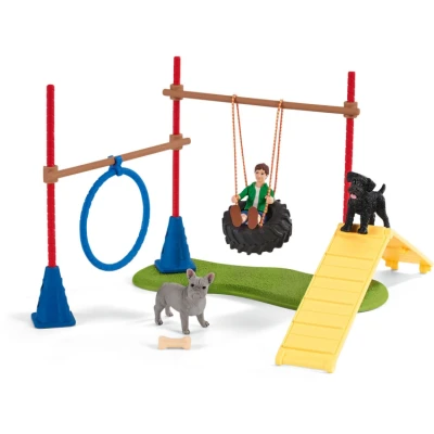 Afbeelding van Schleich Playset Farm World Puppy Agility Training Multi