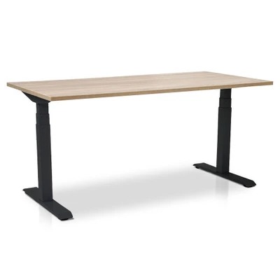 Afbeelding van MRC PRO L 2.0 elektrisch ARBO zit sta bureau 140x80 midden eiken