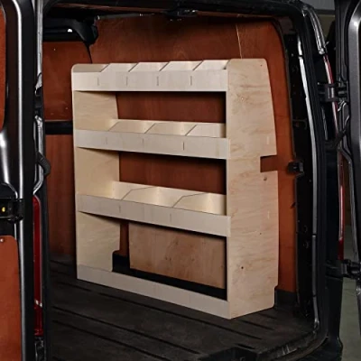 Afbeelding van VANIFY Gemaakt voor de FORD TRANSIT CUSTOM L2 (LWB) 2012+ bedrijfswageninrichting bestelbus stellingkast, passagierszijde bestelwagenrekken