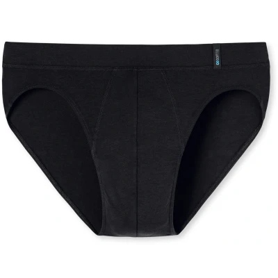 Afbeelding van Schiesser Long Life Soft Rio Heren Slip Blauw/Zwart Maat S